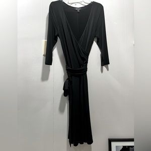 NWOT Black Wrap Dress